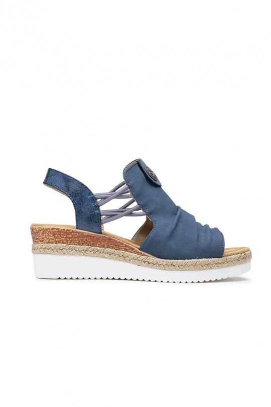 Compensées Chaussures Beige LADY GLORY F6927 Efashion Paris