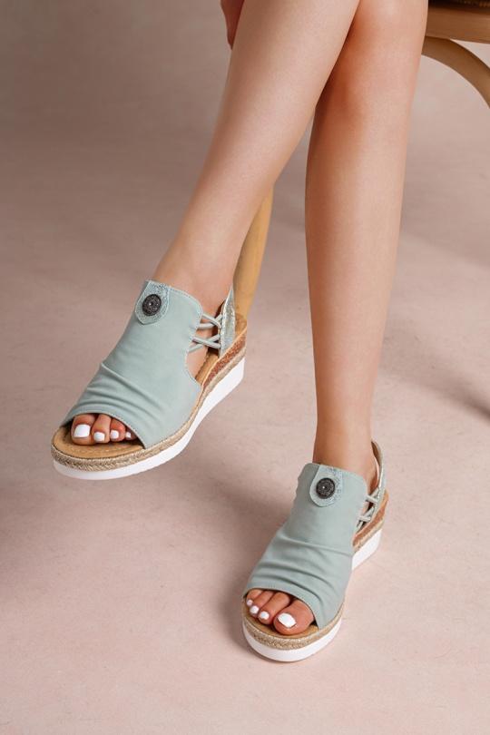 Compensées Chaussures Beige LADY GLORY F6927 Efashion Paris