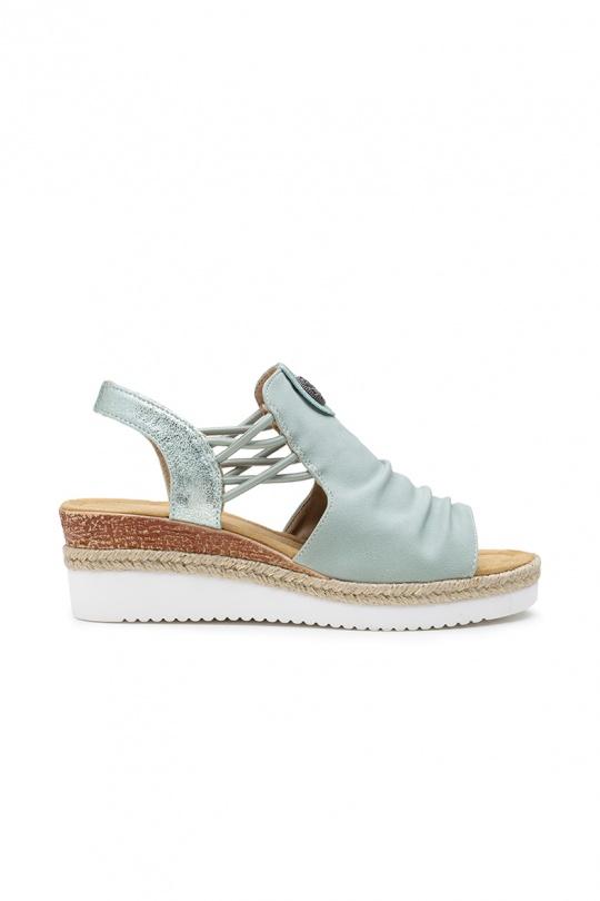 Compensées Chaussures Beige LADY GLORY F6927 Efashion Paris