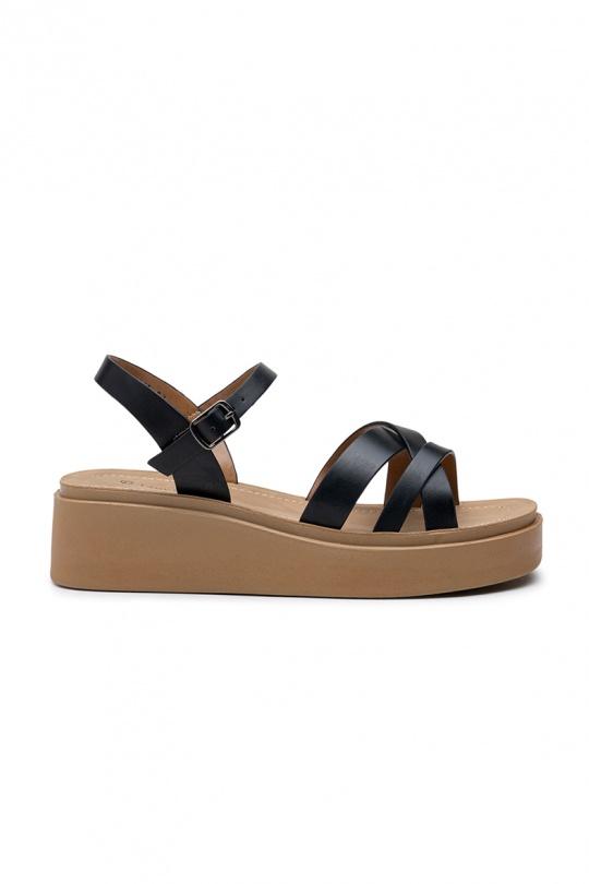 De cuña Zapatos Camel LADY GLORY ZS12 Efashion Paris