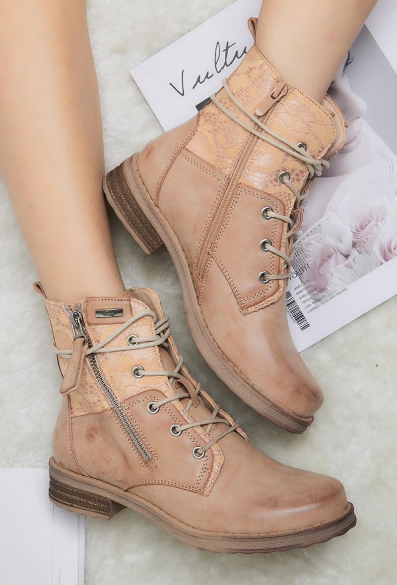 Bottines Chaussures Camel LADY GLORY F6007 #c Efashion Paris