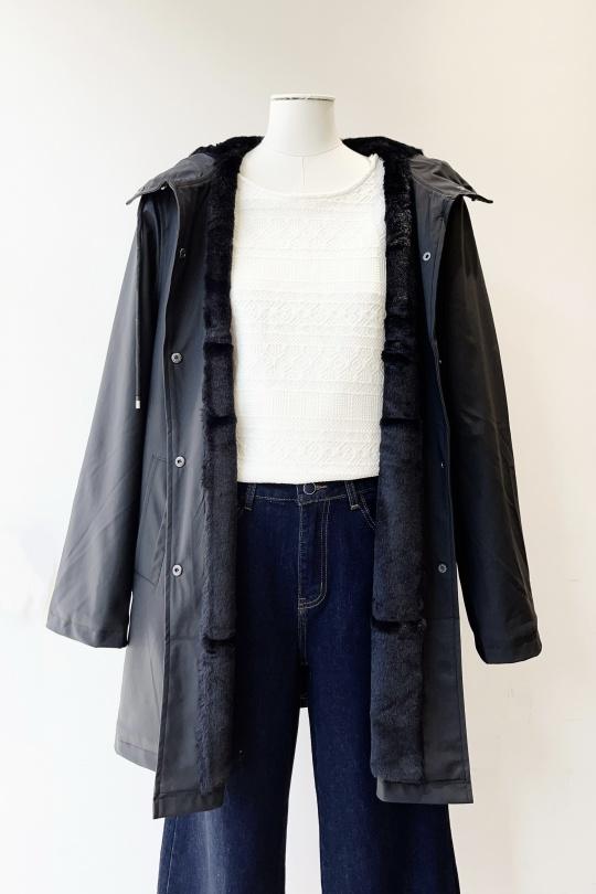 Parkas Femme Noir VERSION M (anciennement Sarah John) F2316 Efashion Paris