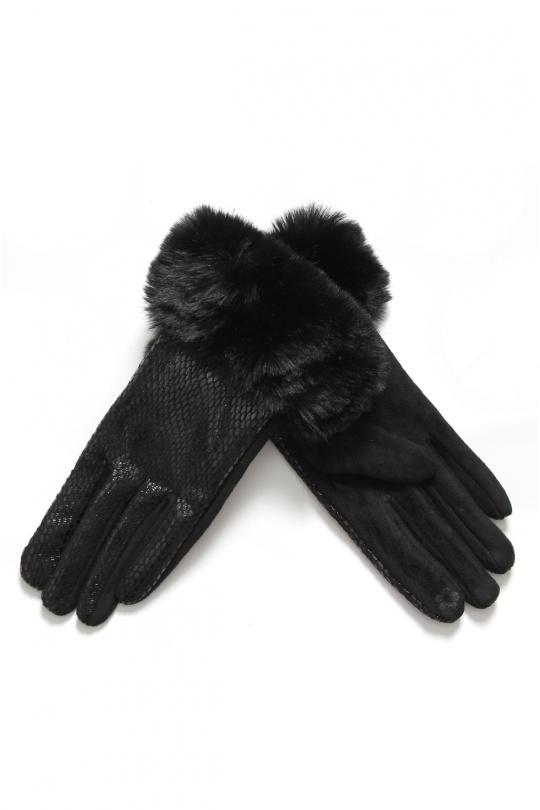Gloves Accessories G1493-NOIR SARL LIFA | Efashion Paris on eFashion.