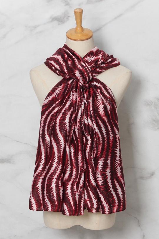 Sciarpe Accessori Burgundy SARL LIFA  S70171 Efashion Paris