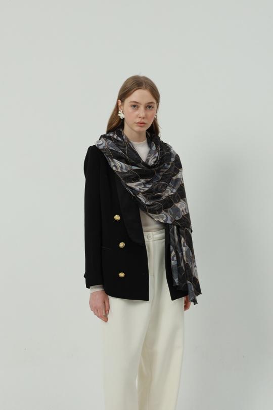 Scarves Accessories Black SARL LIFA  S70204. Efashion Paris