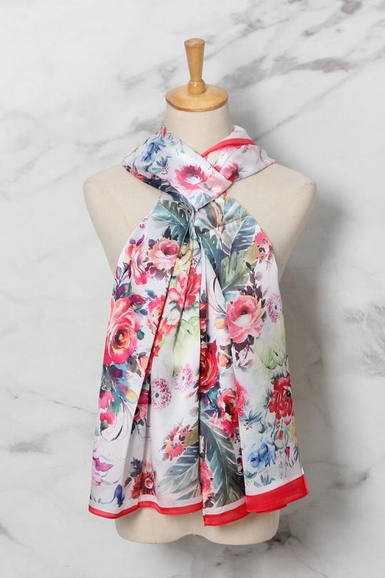 Scarves Accessories Red SARL LIFA  S70321 Efashion Paris