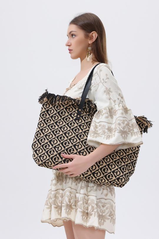 Tote bags Bags Black SARL LIFA  SP8889 Efashion Paris