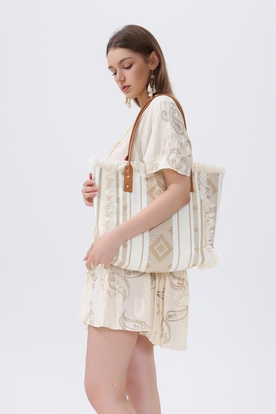Tote bags Bags Beige SARL LIFA  SP8893 Efashion Paris