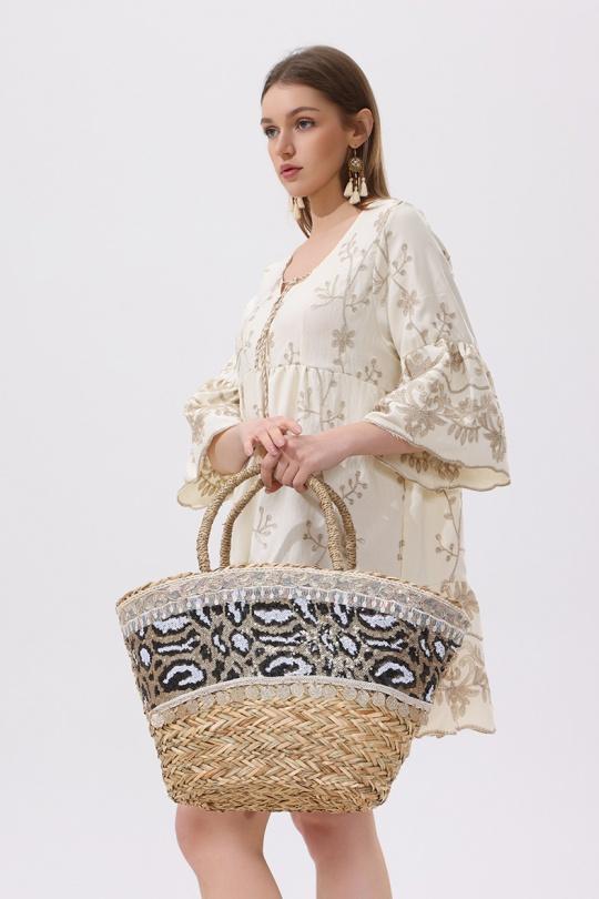 Tote bags Bags Beige SARL LIFA  SP8858 Efashion Paris