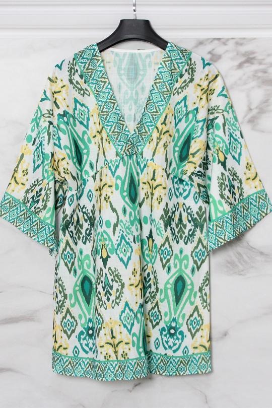 Vestidos a media pierna Mujer Green SARL LIFA  B109 Efashion Paris