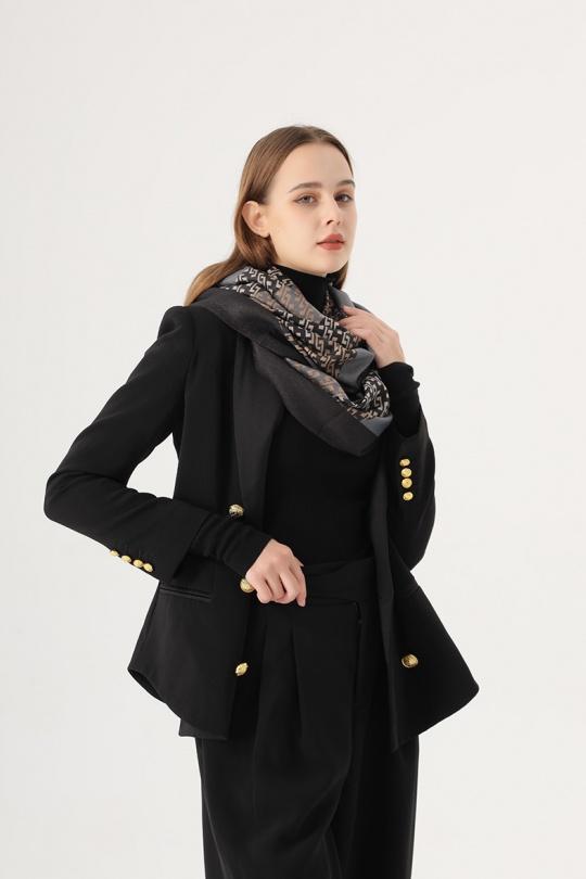 Bufandas Complementos Black SARL LIFA  S22544 Efashion Paris