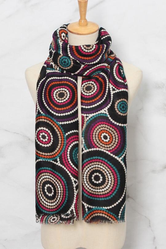 Écharpes Accessoires Noir SARL LIFA  S22445 Efashion Paris