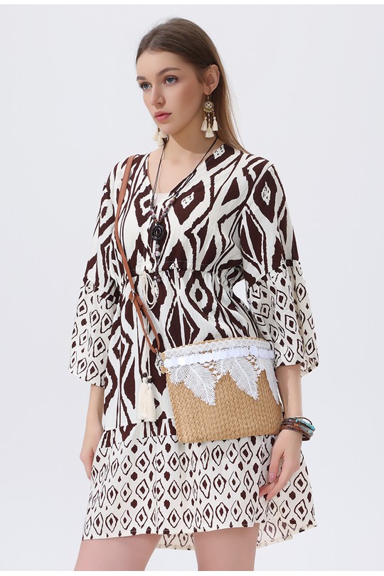 Sacs à bandoulière Maroquinerie Taupe SARL LIFA  CM8863 Efashion Paris