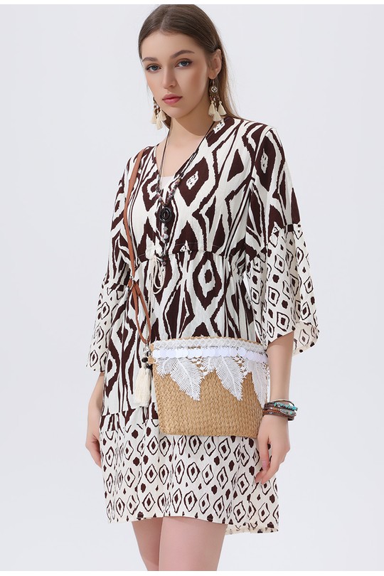 Sacs à bandoulière Maroquinerie Taupe SARL LIFA  CM8863 Efashion Paris