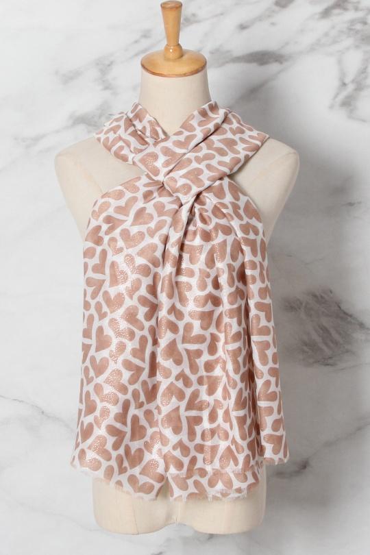 Écharpes Accessoires Taupe SARL LIFA  S70801 Efashion Paris