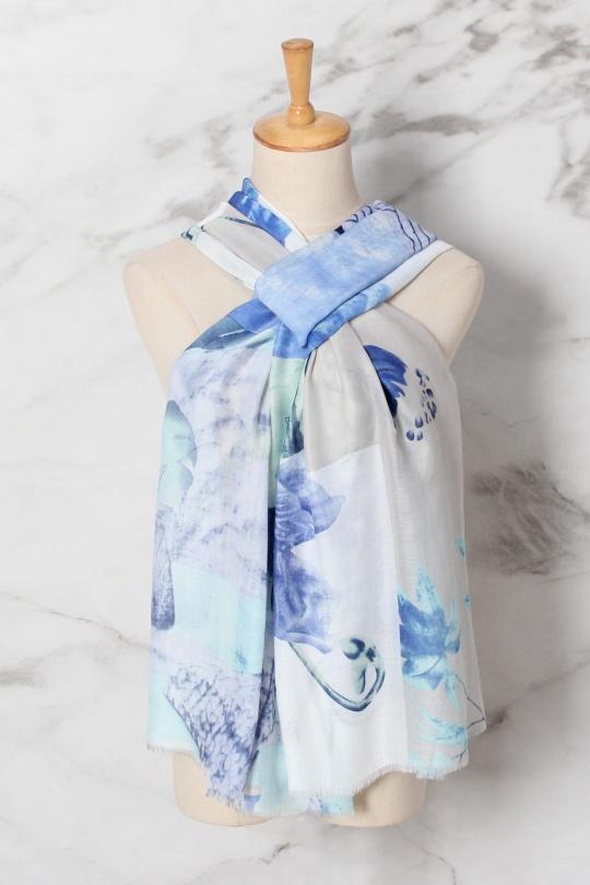 Écharpes Accessoires Bleu clair SARL LIFA  S70802 Efashion Paris