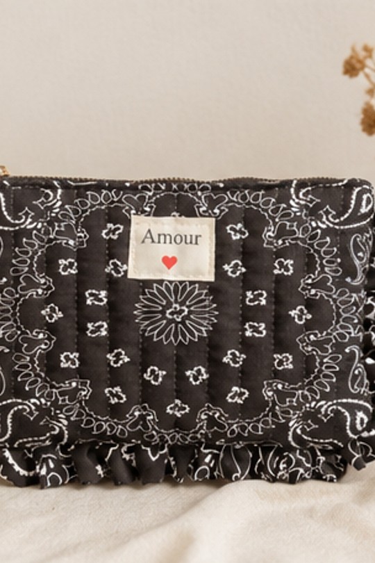 Pochettes Maroquinerie Noir SARL LIFA  XD33452 Efashion Paris