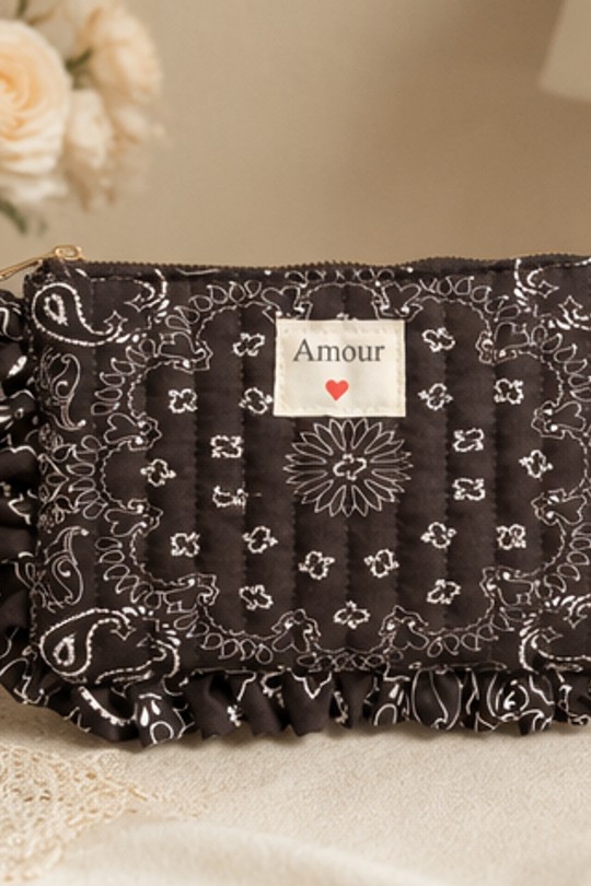 Pochettes Maroquinerie Noir SARL LIFA  XD33452 Efashion Paris