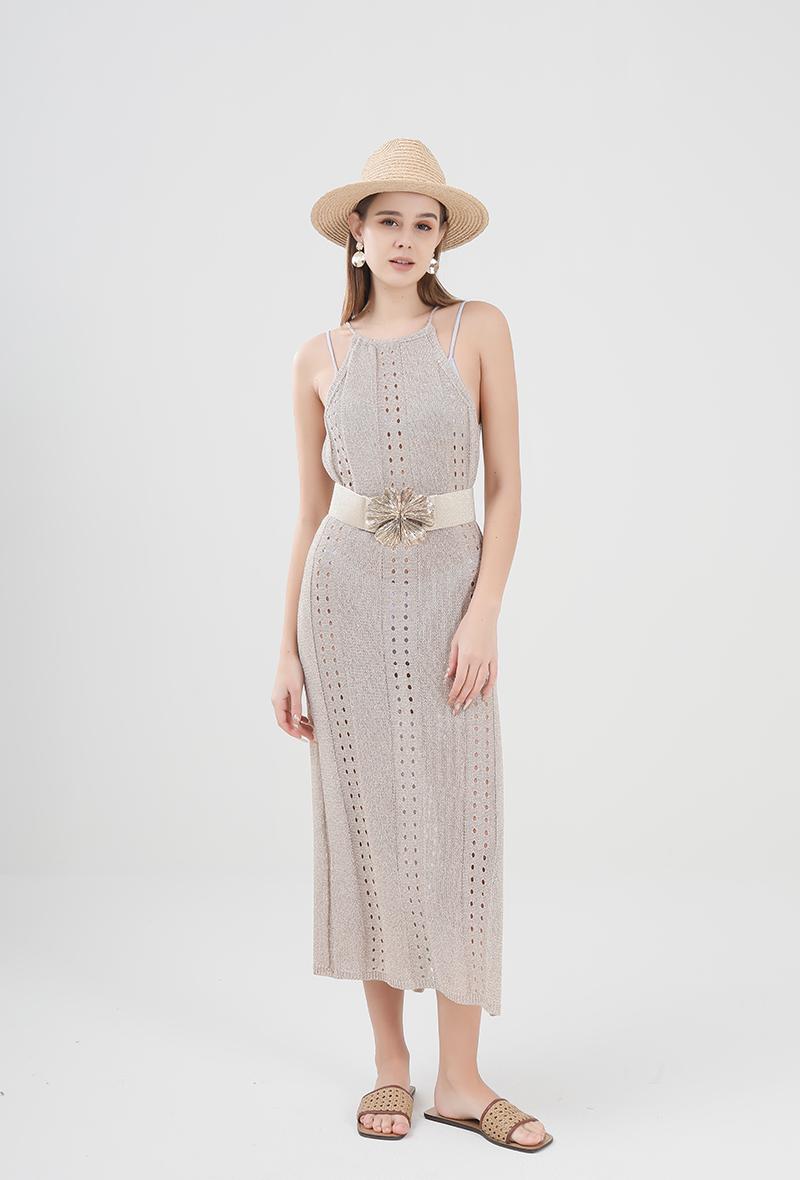 Robes mi-longues Femme Doré SARL LIFA  B140 #c Efashion Paris