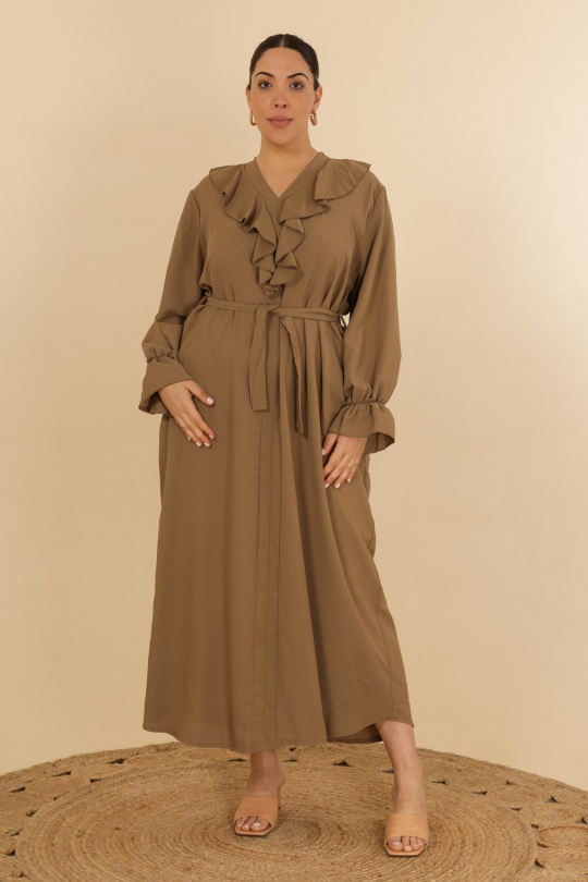 Abaya Femme Camel J JEANS AB168 Efashion Paris
