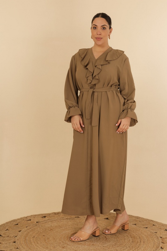 Abaya Femme Camel J JEANS AB168 Efashion Paris