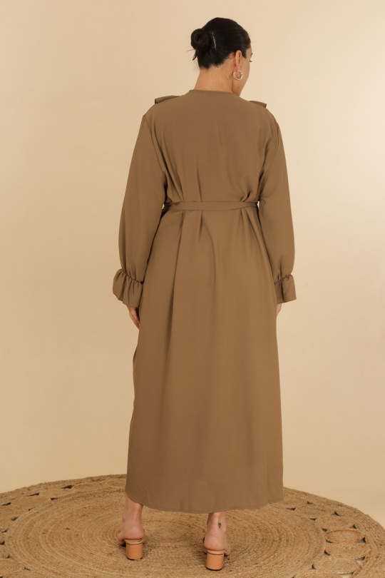 Abaya Femme Camel J JEANS AB168 Efashion Paris