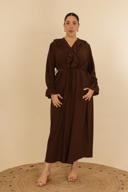 Abaya Femme Camel J JEANS AB168 Efashion Paris