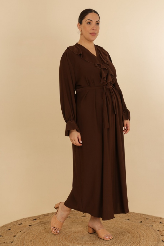 Abaya Femme Camel J JEANS AB168 Efashion Paris