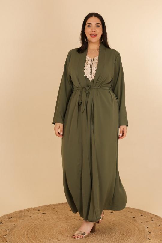 Abaya Femme Kaki J JEANS AB171 Efashion Paris