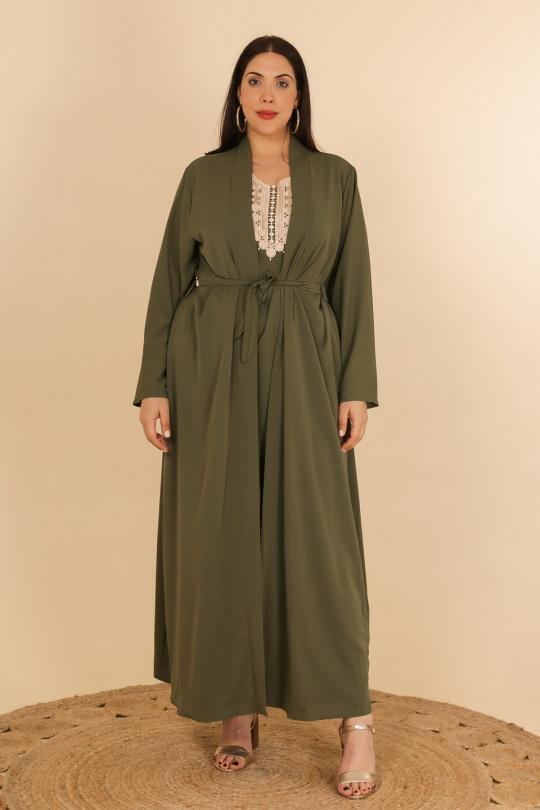 Abaya Femme Kaki J JEANS AB171 Efashion Paris