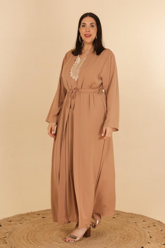 Abaya Femme Kaki J JEANS AB171 Efashion Paris