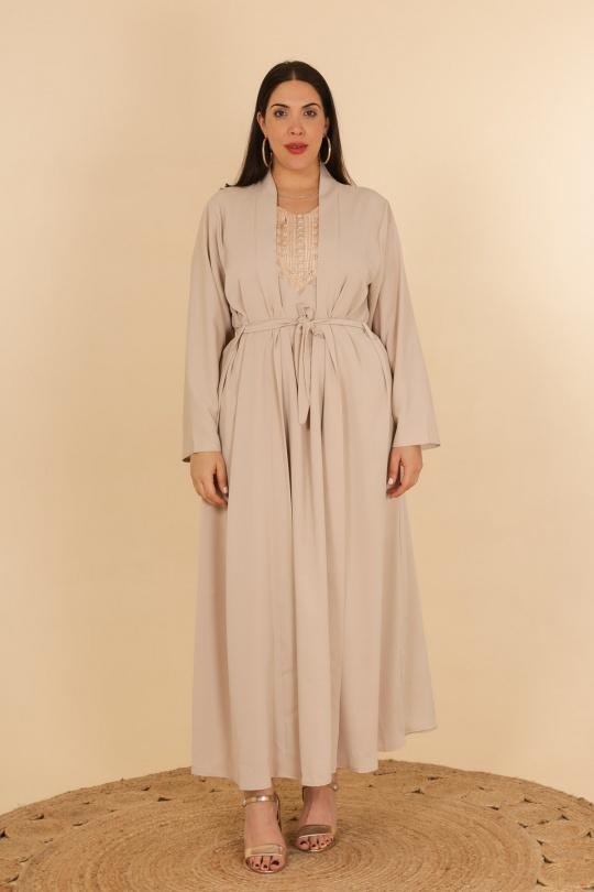Abaya Femme Kaki J JEANS AB171 Efashion Paris