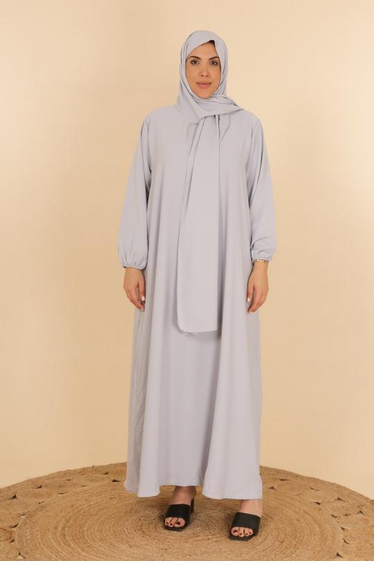 Abaya Femme Bleu canard J JEANS AB177 Efashion Paris