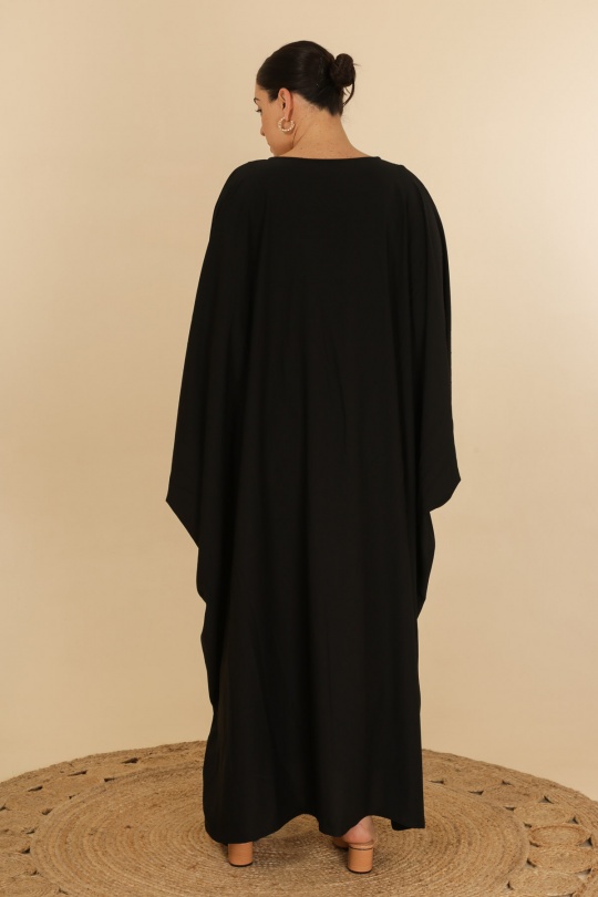 Abaya Femme Noir J JEANS AB175 Efashion Paris