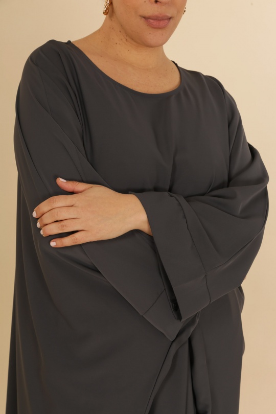 Abaya Femme Noir J JEANS AB175 Efashion Paris