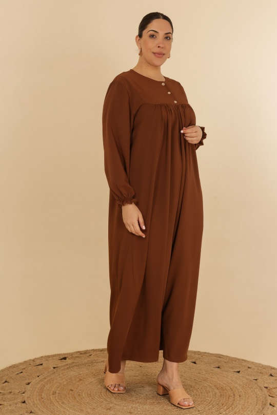 Abaya Femme Marron J JEANS AB172 Efashion Paris