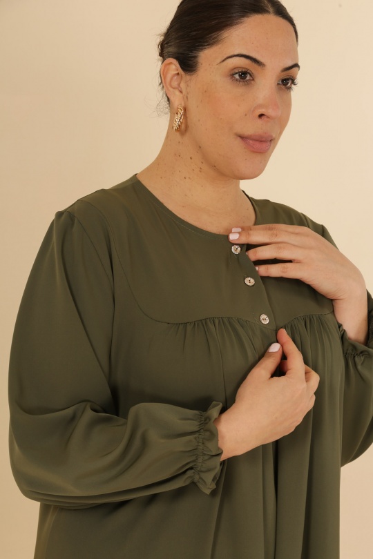 Abaya Femme Marron J JEANS AB172 Efashion Paris