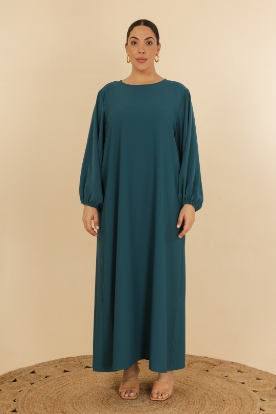 Abaya Femme Blanc J JEANS AB192 Efashion Paris