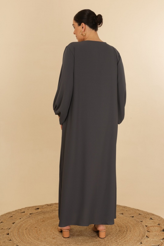 Abaya Femme Blanc J JEANS AB192 Efashion Paris