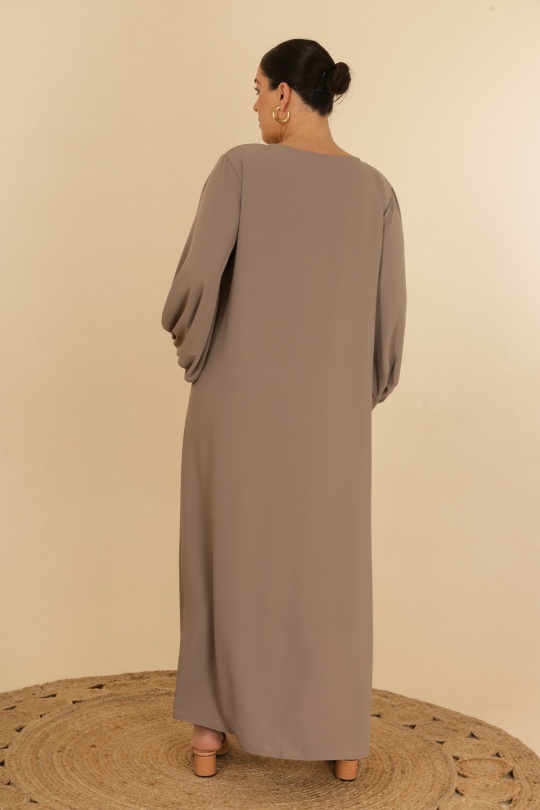 Abaya Femme Blanc J JEANS AB192 Efashion Paris