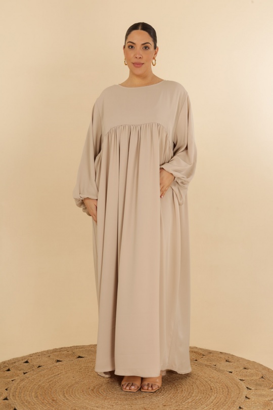 Abaya Femme Beige J JEANS AB193 Efashion Paris