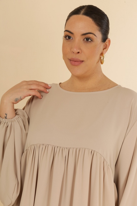 Abaya Femme Beige J JEANS AB193 Efashion Paris