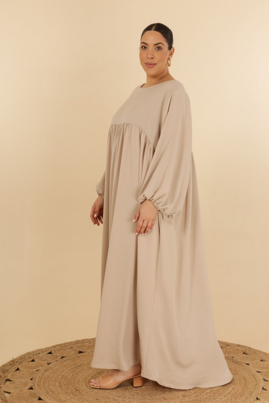 Abaya Femme Beige J JEANS AB193 Efashion Paris