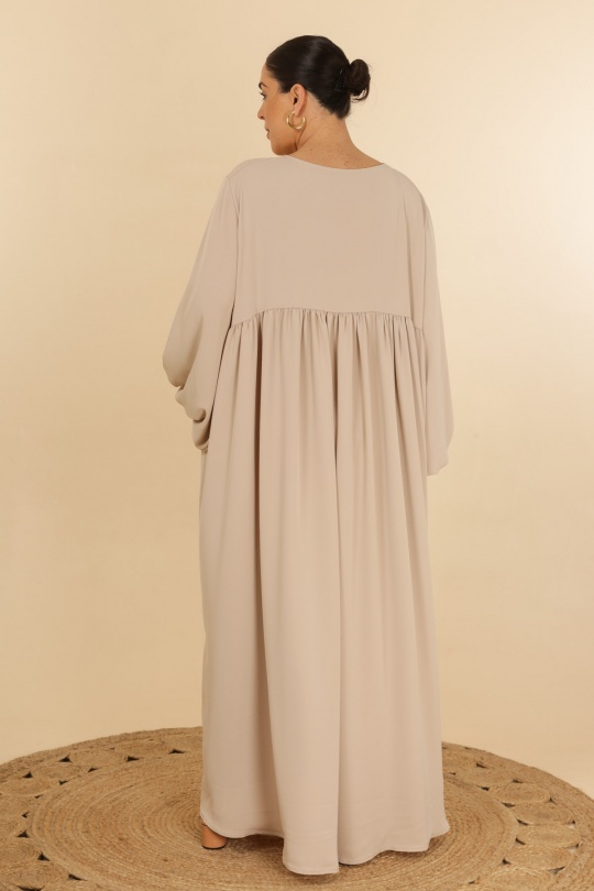 Abaya Femme Beige J JEANS AB193 Efashion Paris