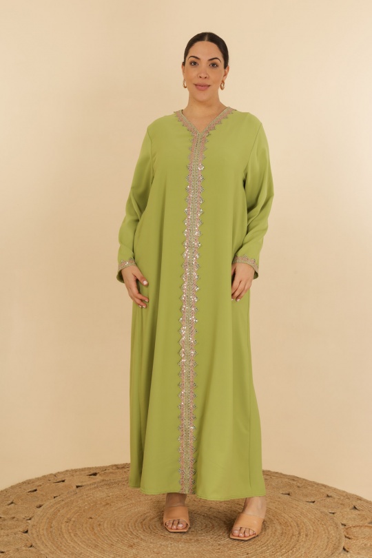 Abaya Femme Bleu jean J JEANS AB187 Efashion Paris