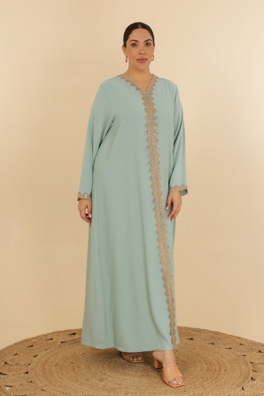 Abaya Femme Bleu jean J JEANS AB187 Efashion Paris