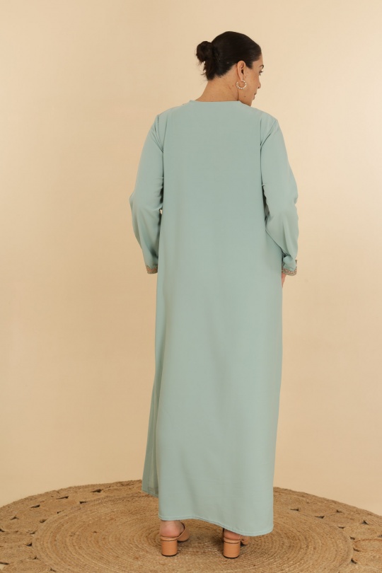 Abaya Femme Bleu jean J JEANS AB187 Efashion Paris