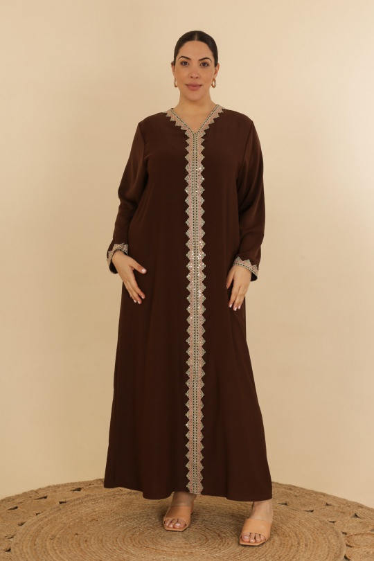 Abaya Femme Bleu jean J JEANS AB187 Efashion Paris