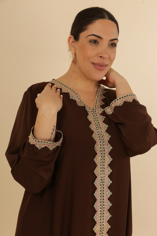 Abaya Femme Bleu jean J JEANS AB187 Efashion Paris