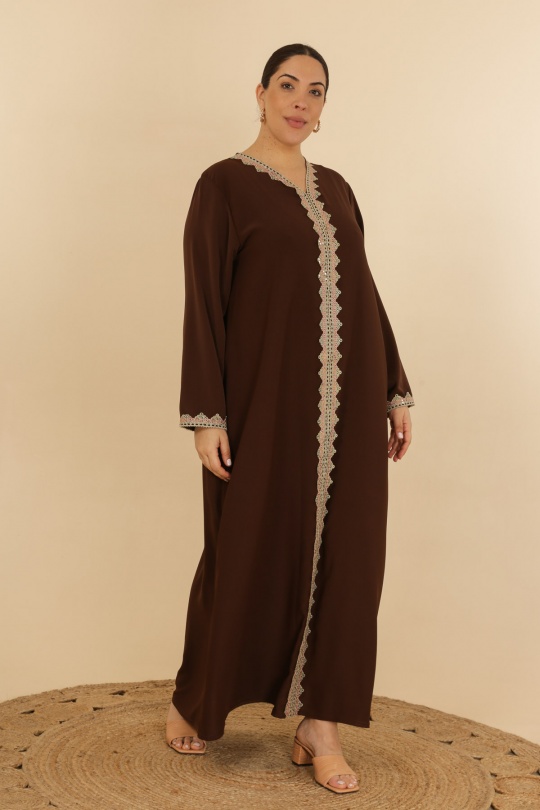 Abaya Femme Bleu jean J JEANS AB187 Efashion Paris